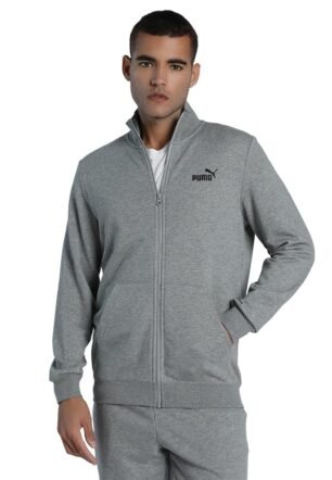 Puma Men, ESS No. 1 Logo Track Jacket, Medium Gray Heather - XL (68258403)