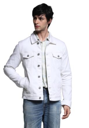 JACK & JONES Men's A-Line Coat (12259259-Brilliant White_Brilliant