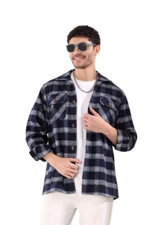 KOTTY Men’s Stylish Soft-Touch Layering Shacket-(KOTTYMENSSHACKET05L)