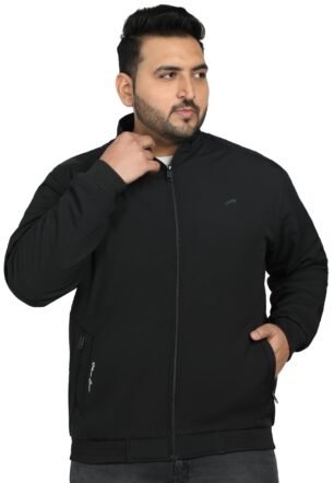 ELLIPSE Nylon Full Sleeve Oversized Men's Crew Neck Winter Jacket|Winter Wear Oversized Jacket For Men's|Size - 5Xl|Color - Black