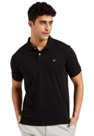 Allen Solly Men Polo Jet Black
