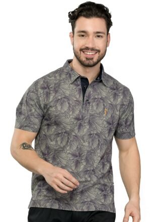 STELLERS Polyester Men's Premium Printed Polo T-Shirt's |Feather Touch Feel |Regular Fit| Odour Resistant| Anti-Static| Wrinkle Free|Quick Dry|Stretchable|Lightweight|Sweat-Proof