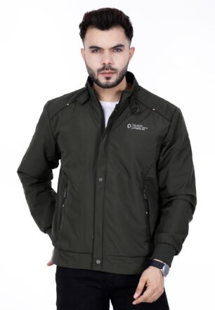 Dolllar Jackets for Men Stylish latest Casual Zipper Bomber Winter Jacket Full Sleeve Water Resistant Jacket for Men Non Reversible