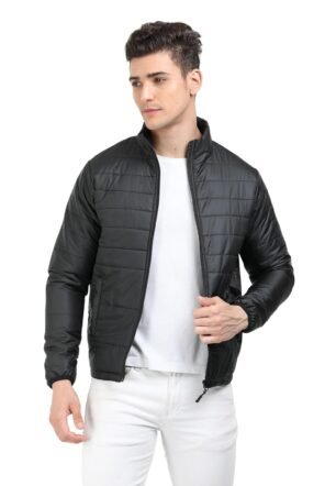 Scott International Winter Puffer Jacket | Mens Nylon Quilted standard length | Bomber Full Sleeve Monsoon | Lightweight Winter Wear Mens Jacket