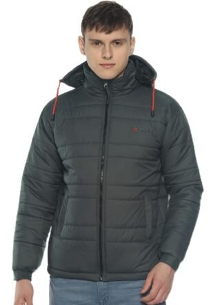 VROJASS Full Sleeve Solid Men's Bomper Jacket (XL, Grey)(VROBJF-GM-XL)