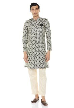 Amzira Mens Indo Western Sherwani Set (X Large)