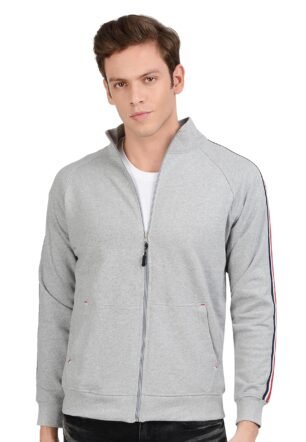 AWG ALL WEATHER GEAR Men's Winter Jacket - Stylish Sports Gym Cotton Sweatshirt With Zip for Bike Riding