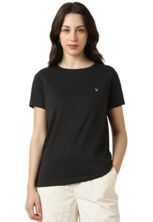 Women's Regular T-Shirt (AHKCCRGPP98080-L_Black L)