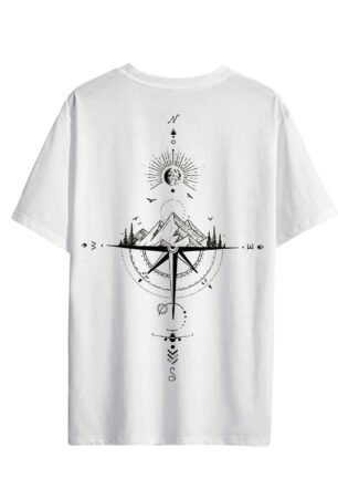 Men's Drop Shoulder T-Shirts Graphic Printed Tees Streetwear Top