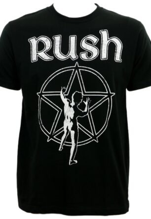 Rush Starman Logo T-Shirt - Black (Medium)