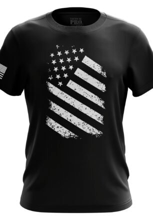 U.S Flag Patriotic Military Army Mens T-Shirt Printed & Packaged in The USA, Old Glory Mens Small