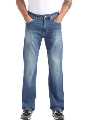 Bruce Relax Bootcut Fit Whiskered Jeans (FMJEN2431_Blue)