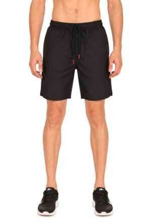 #itsme Men's Black 30 Waist Quick Dry Polyester Shorts with Zipper Pocket