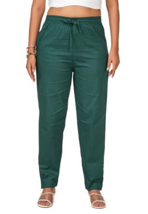 Loveit Kurti Pant for Women (Bottle Green; 3XL)