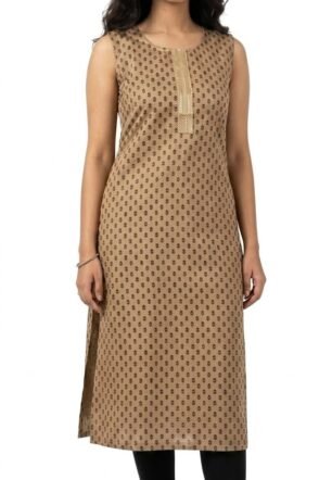 Brown Kurta for Womens (in, Alpha)