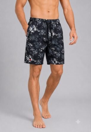 Classic Black Athlete Men Running Shorts (in, Alpha, 2XL, Regular)