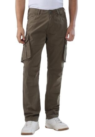 Men Green Regular Fit Mid Rise Casual Cargo (Size:40)-MTRCG1BE029