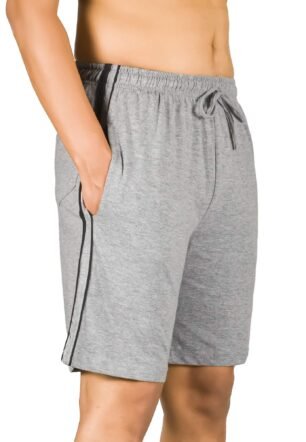 Men's Regular Fit Shorts with Zip Pocket 30-32 Inch Waist Light Melange